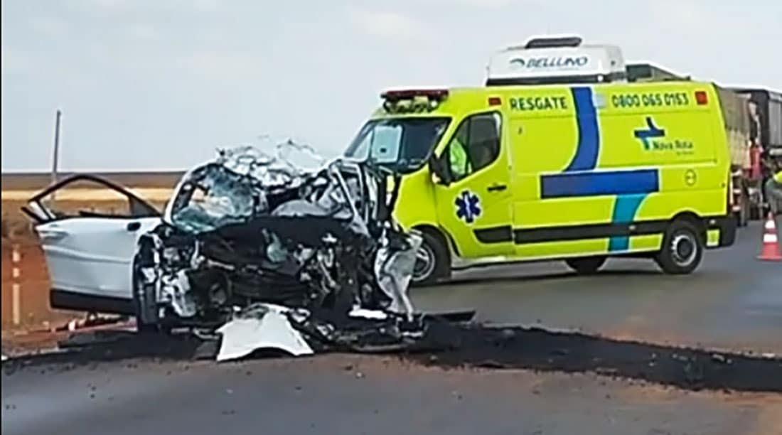 Acidente entre caminhão e carro na 163 deixa um morto em Nova Mutum; vítima identificada