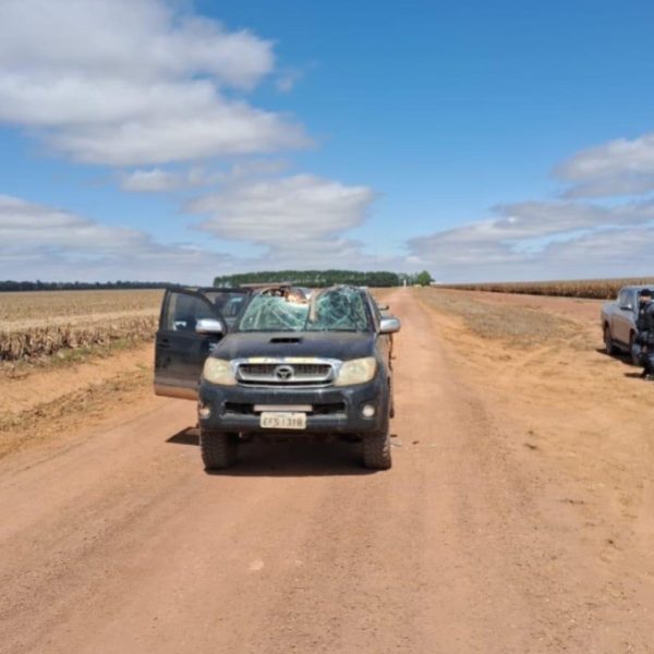 Avião bate em caminhonete na decolagem e mata funcionário de fazenda em MT